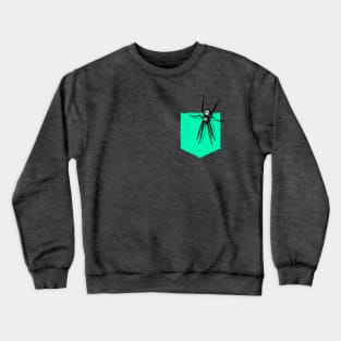 Spider in Pocket Crewneck Sweatshirt